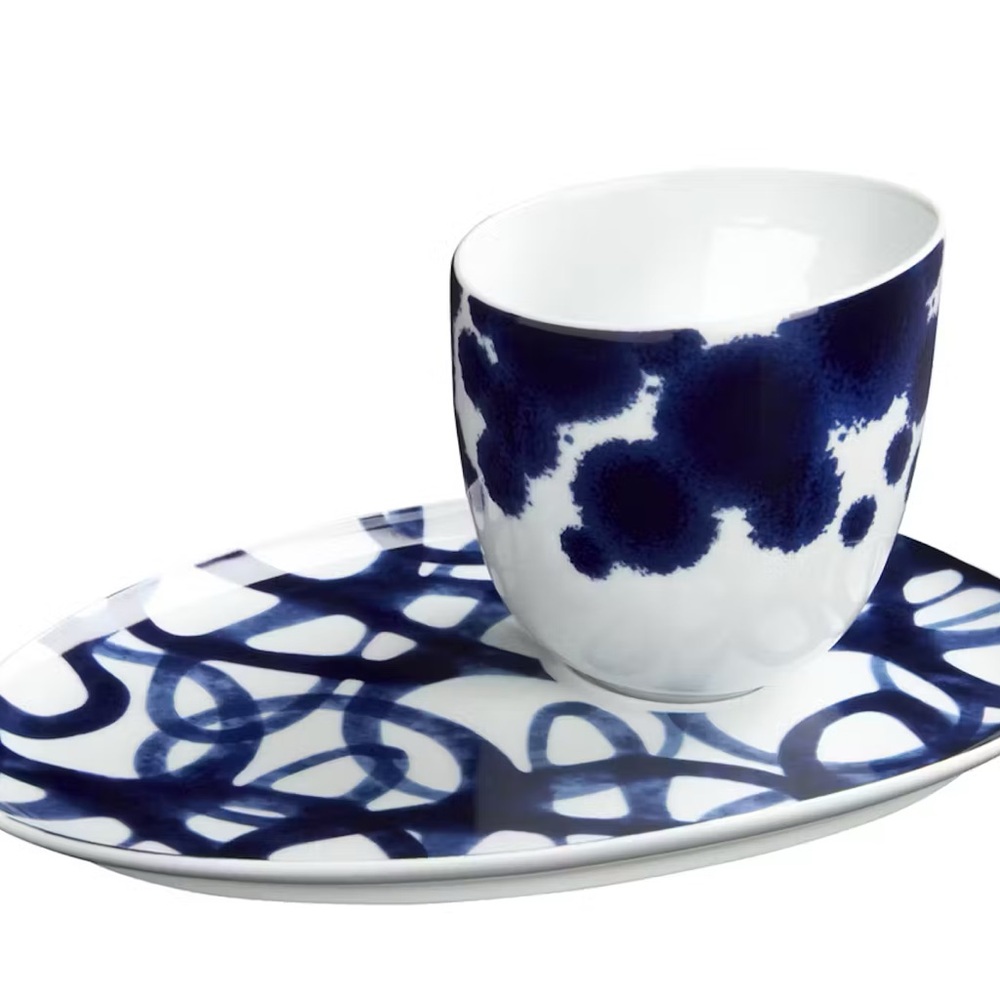 Paola Navone Como Asymetric Cup & Saucer Crate & Barrel.